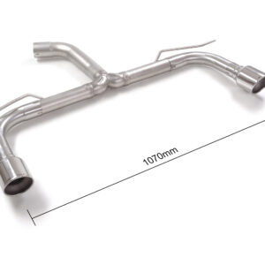 Tubo posteriore   sdoppiato con terminali rotondi 2 / 102 mm Sport Lin 50.1027.61 Ragazzon