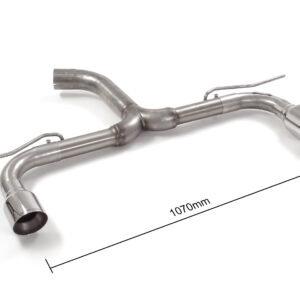 Tubo posteriore   sdoppiato con terminali rotondi 2 / 102 mm Sport Lin 50.1193.61 Ragazzon