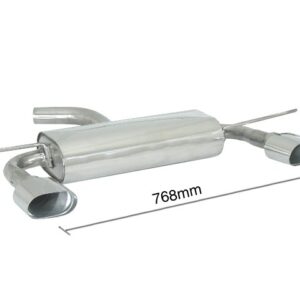 Posteriore sdoppiato con terminali ovali 2 / 128x80 mm 50.0157.11 Ragazzon