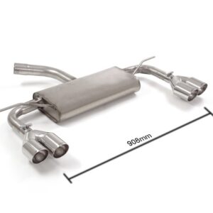 Posteriore sdoppiato con terminali rotondi 2 / 2x80 mm Sport Line sfalsati 50.0567.57 Ragazzon