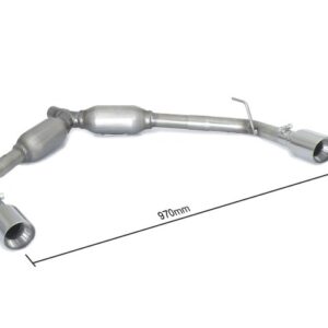 Posteriore  sdoppiato con terminali rotondi 2 / 90 mm Sport Line 50.0538.60 Ragazzon