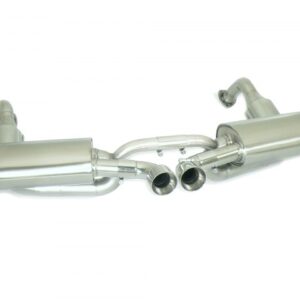 Catalizzatori metallici 200cpsi  Sinistra-Destra + Posteriore  sdoppiato con terminali rotondi centrali 2x90 mm Sport Line 50.0543.58 Ragazzon