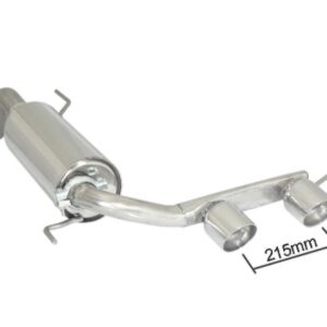 Posteriore  con terminali centrali 2 / 90 mm Sport Line  50.0291.60 Ragazzon